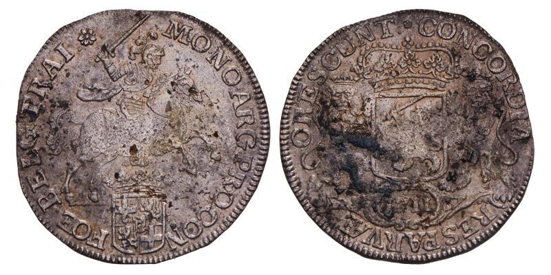 Dukaton of zilveren rijder Utrecht 1711. Zeer goed / Fraai.
