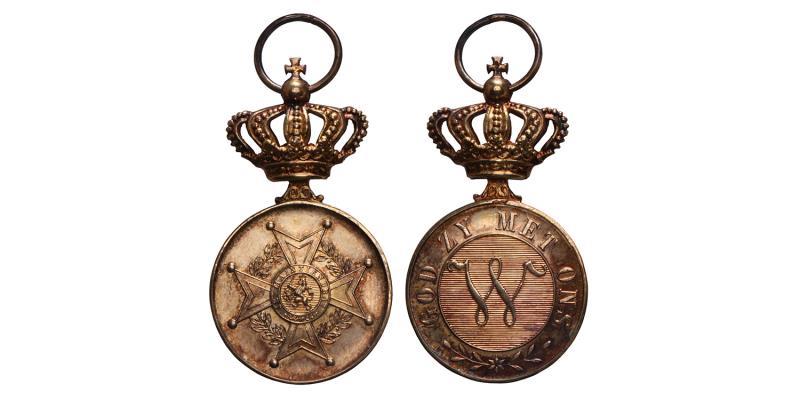 Nederland. z.j. Orde van Oranje Nassau, gouden ere medaille.