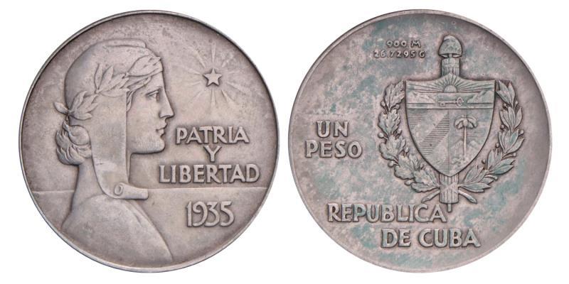 Cuba. Peso. 1935.