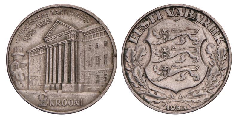 Estonia. 2 Kroni. 1932.