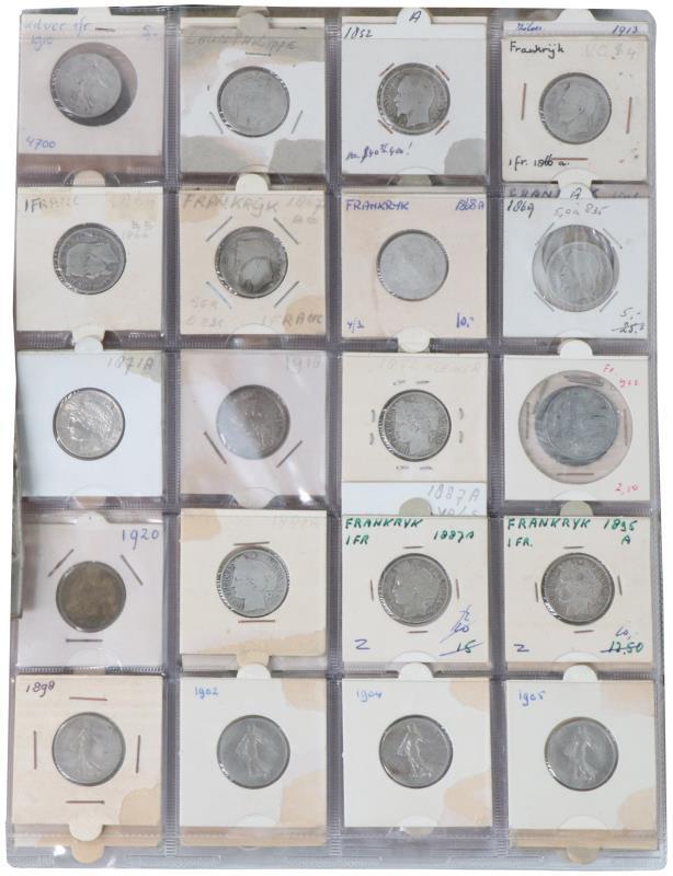 France. Silver Francs to 50 Francs. 1955.