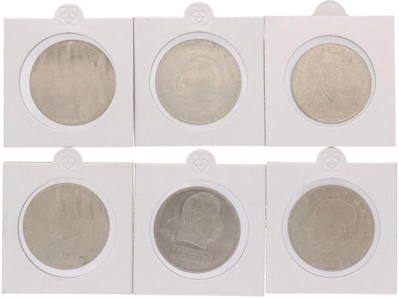 East Germany/DDR. Lot (6) 10-20 Mark. 1971.