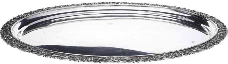 Dienblad zilver.