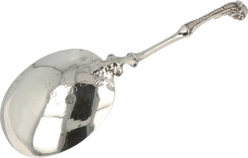 Geboortelepel zilver.