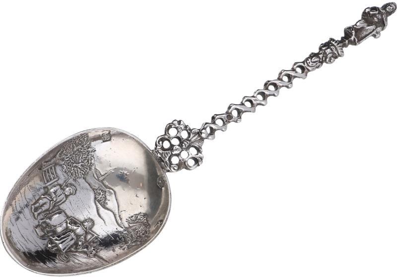Gelegenheidslepel zilver.