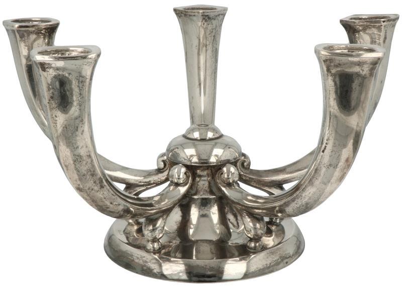 Kandelaar zilver.