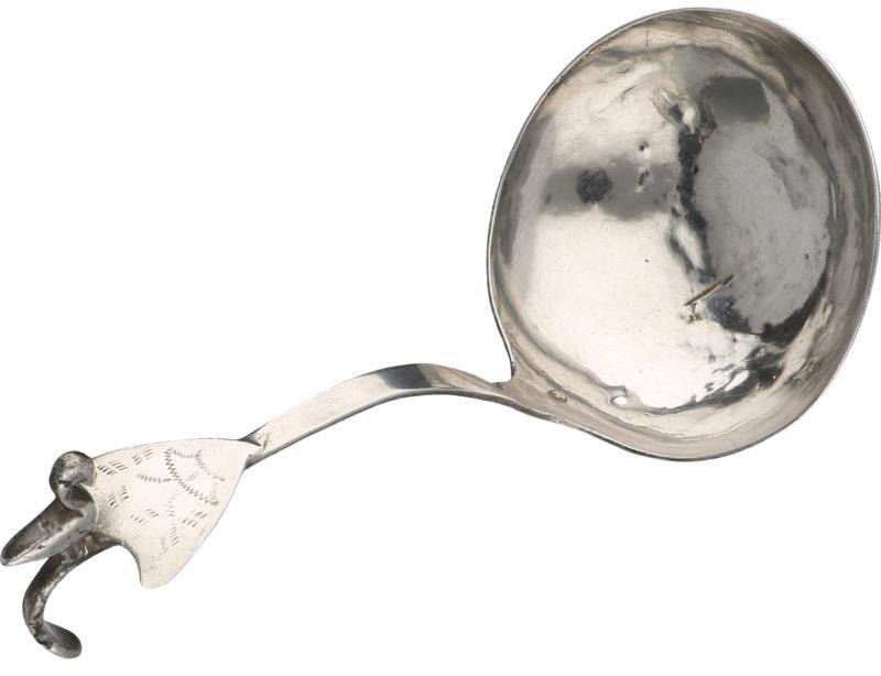 Brandewijnlepel zilver.