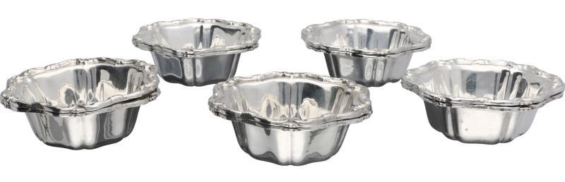 (10) Amuseschaaltjes zilver.