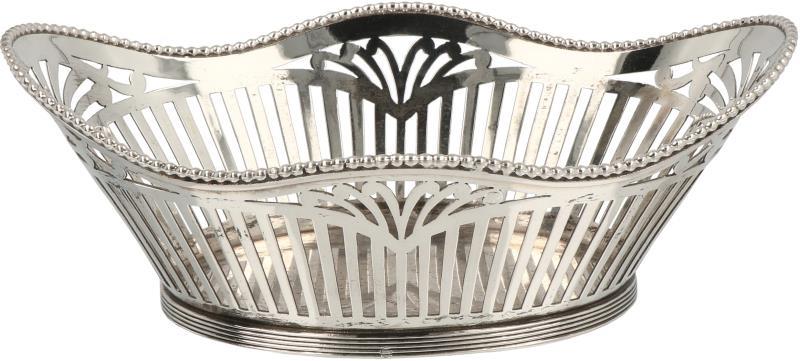 Bonbonmandje zilver.