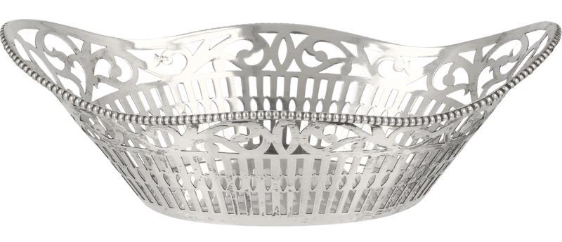 Bonbonmandje zilver.