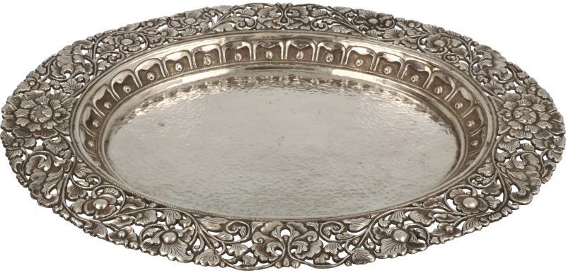 Presenteerschaal zilver.