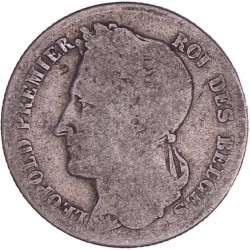 Belgium. Leopold I. ½ Franc. 1843.