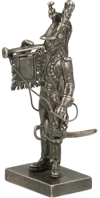 Miniatuur officier zilver.