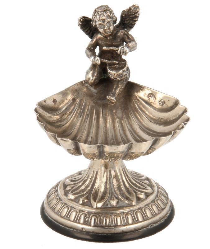 Miniatuur schaaltje zilver.