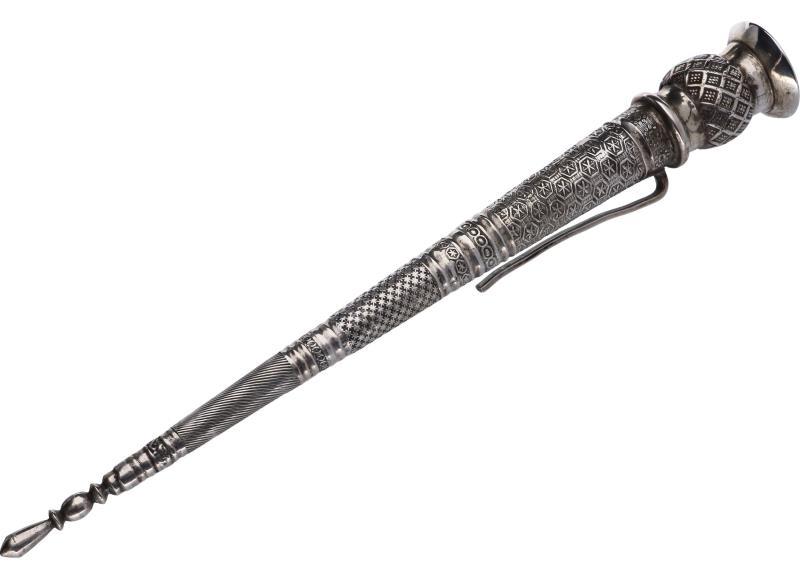 Breipen houder zilver.