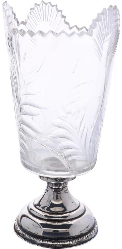 Sigarenhouder zilver.