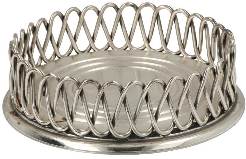 Flessenbak zilver.