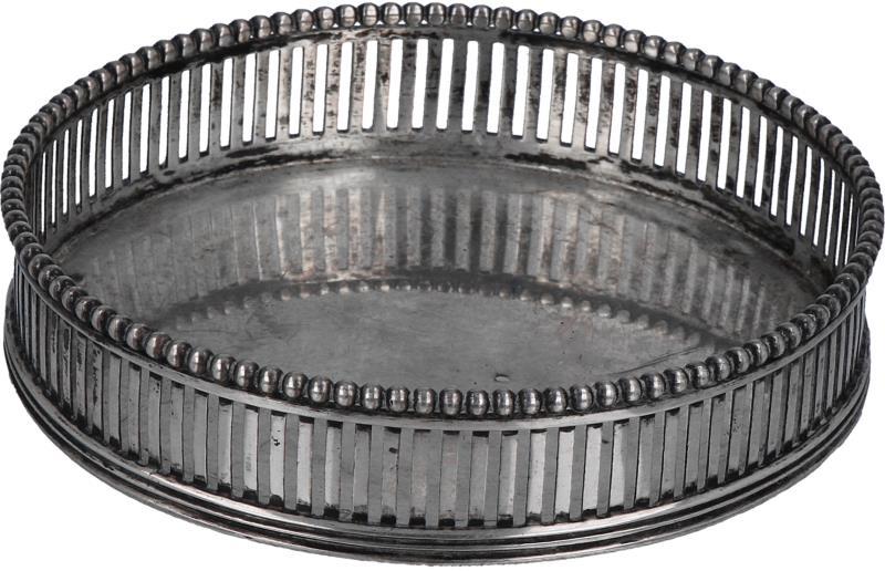 Flessenbak zilver.