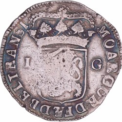 1 Gulden -Generaliteits- Overijssel 1719. Fraai / Zeer fraai.