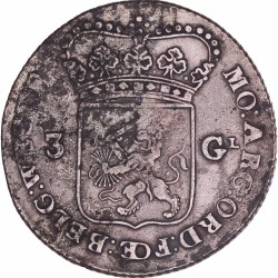 3 Gulden -generaliteits- West-Friesland 1763. Zeer fraai -.