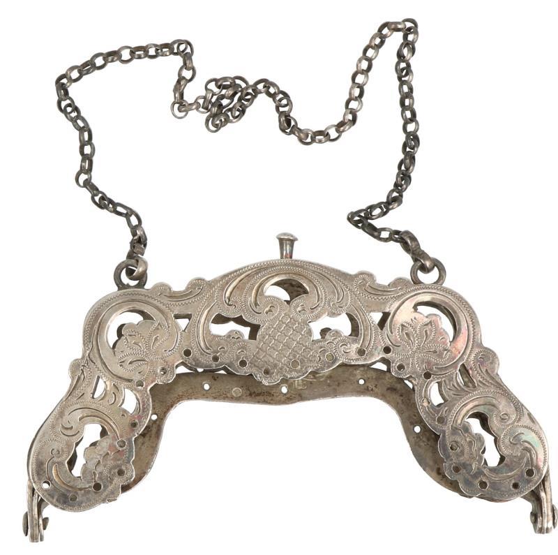 Beursbeugel zilver.