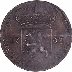 Zilveren dukaat Zeeland 1763. Zeer Fraai / Prachtig (Zwakke slag).