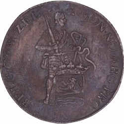 Zilveren dukaat Zeeland 1763. Zeer Fraai / Prachtig (Zwakke slag).