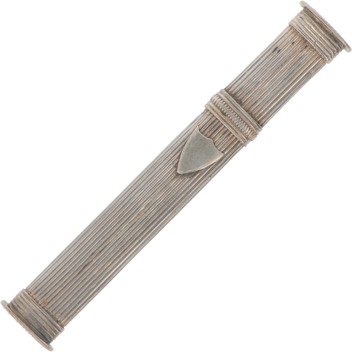 Naaldenkoker zilver.