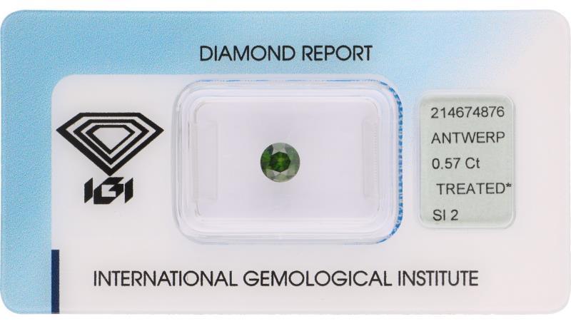 IGI rond briljant geslepen diamant 0.57 ct.