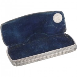 Brillen etui zilver.