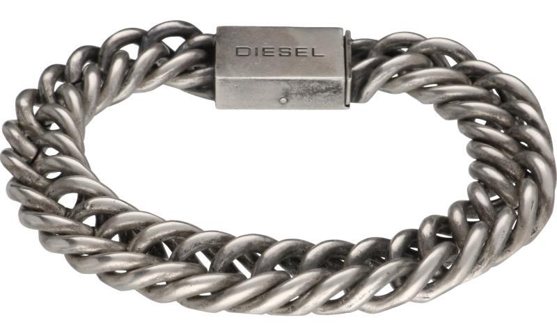 Diesel gourmet heren armband zilver - 925/1000.