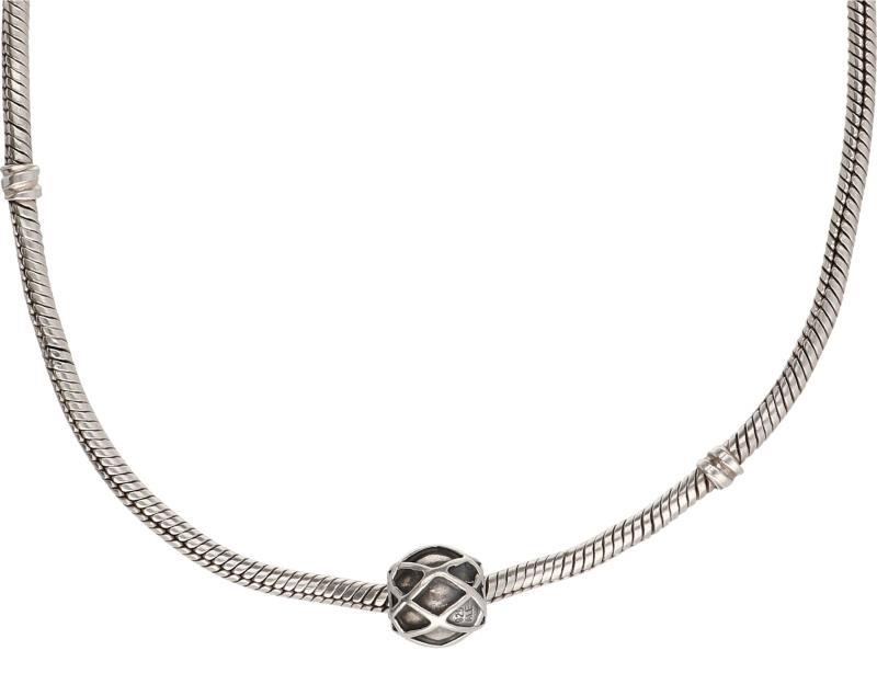 Pandora slangen bedel collier zilver - 925/1000.