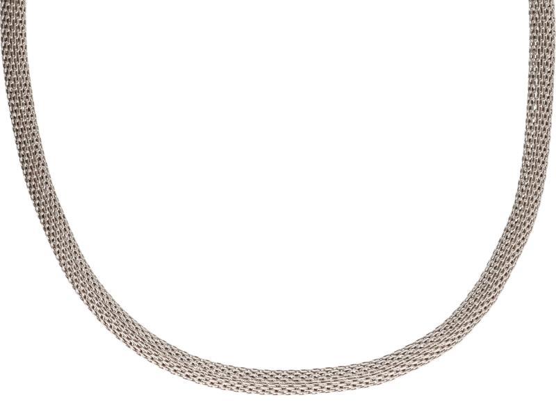 Schakel collier zilver - 925/1000.