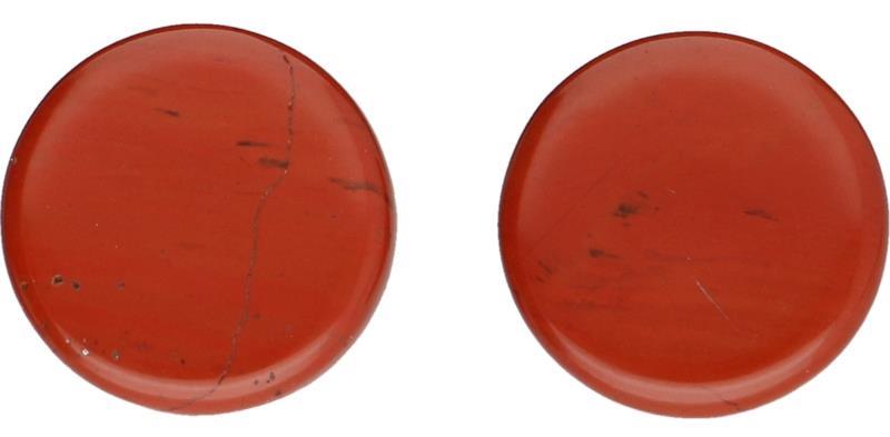 Vintage oorstekers zilver, jaspis - 835/1000.