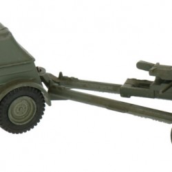 Dinky toys 617 Volkswagen KDF met 50mm P.A.K. anti tank gun.