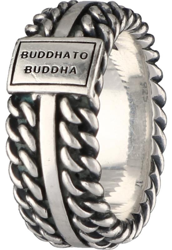 Buddha to Buddha Chain Texture band ring zilver - 925/1000.
