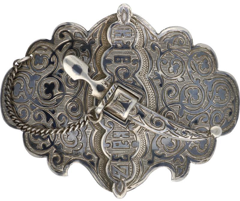 Antieke heren gesp zilver - 875/1000.