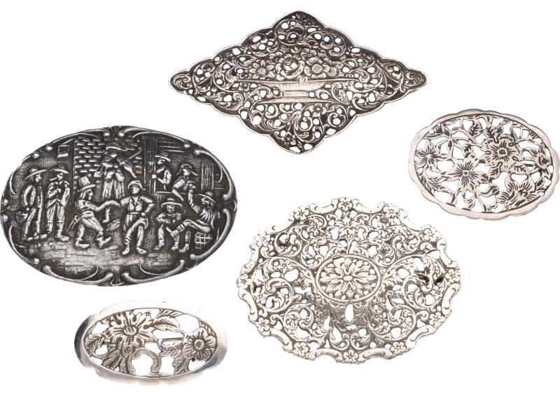 Broches zilver - 835/1000 en BWG.