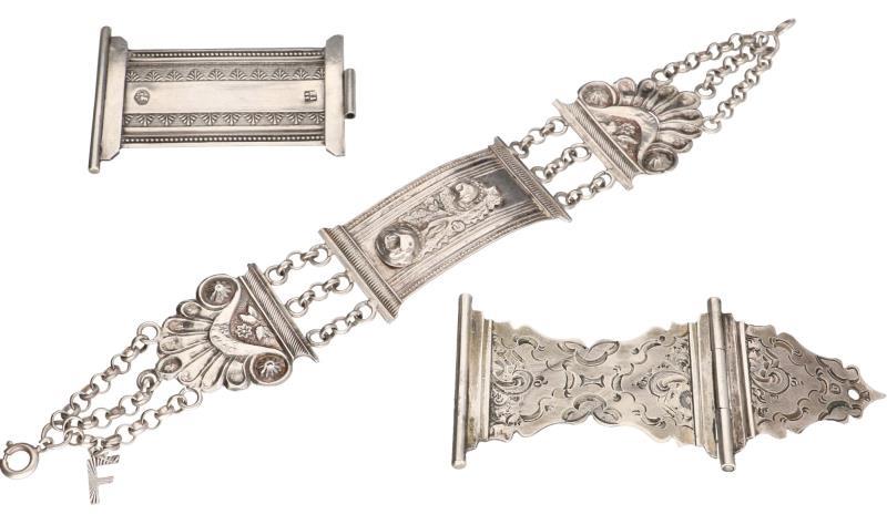 Bijbelslot armband/losse delen zilver - 835/1000.