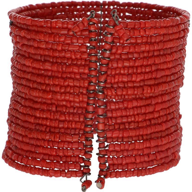 Antieke armband, rode siersteen.