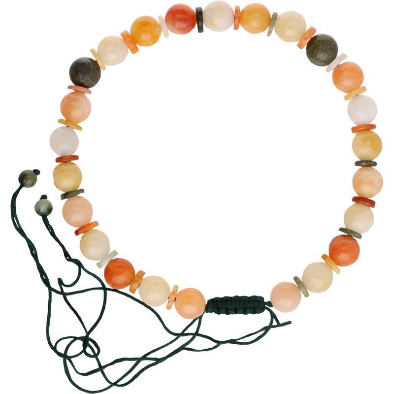 Collier, diverse edelstenen.