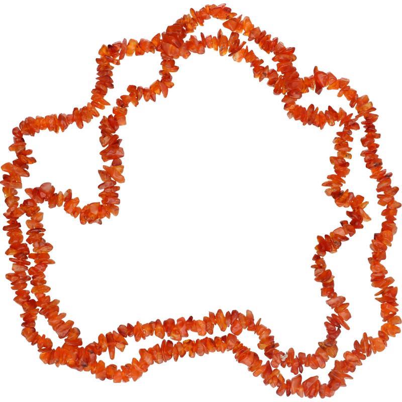 Collier, rode agaat.