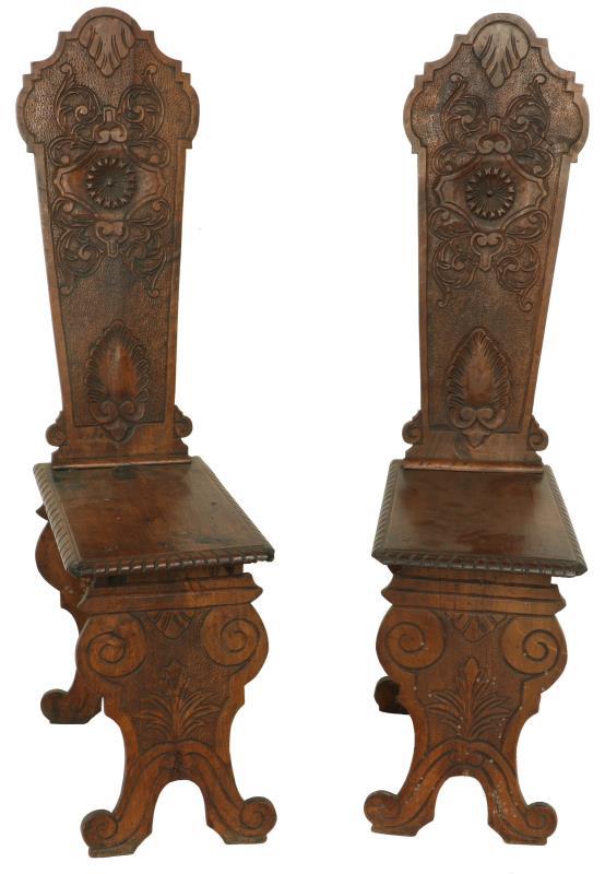 (2) Sgabello stoelen.