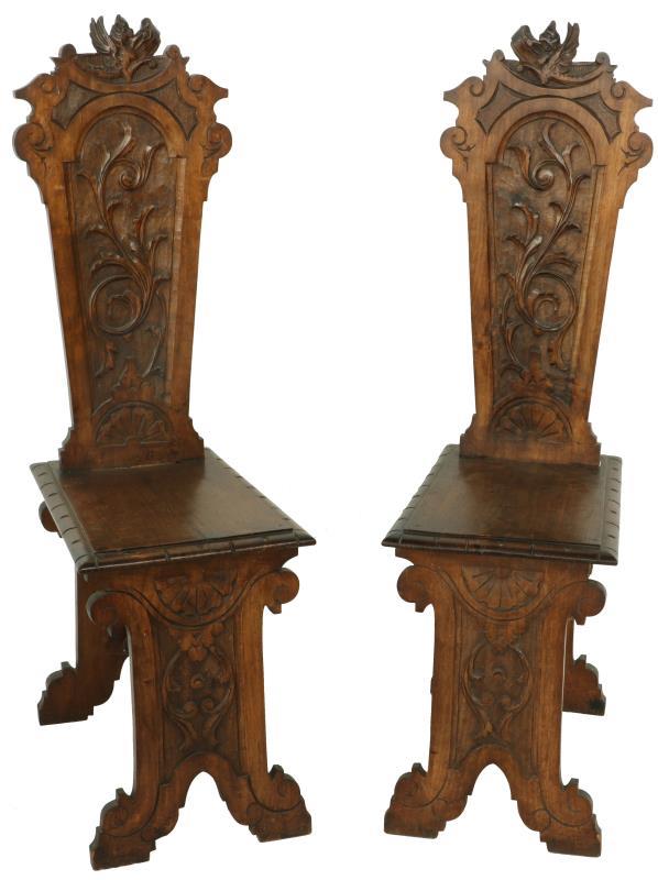 (2) Sgabello stoelen.