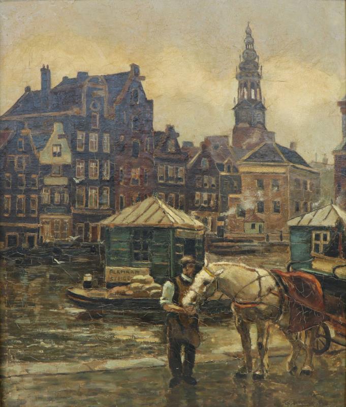 Onleesbaar gesigneerd 20e eeuw.