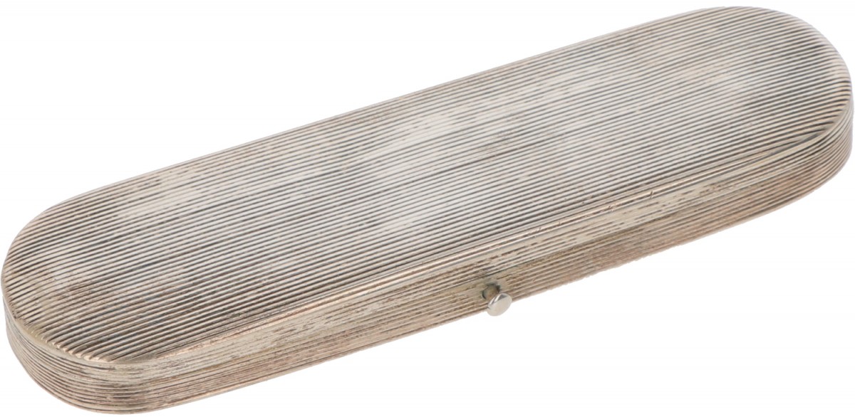 Brillen etui zilver.
