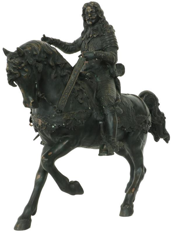 Edelman te paard Frankrijk 19e eeuw.