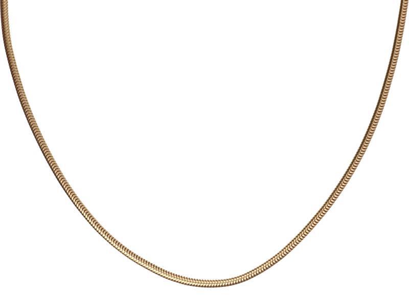 Slangen collier geelgoud - 14 kt.