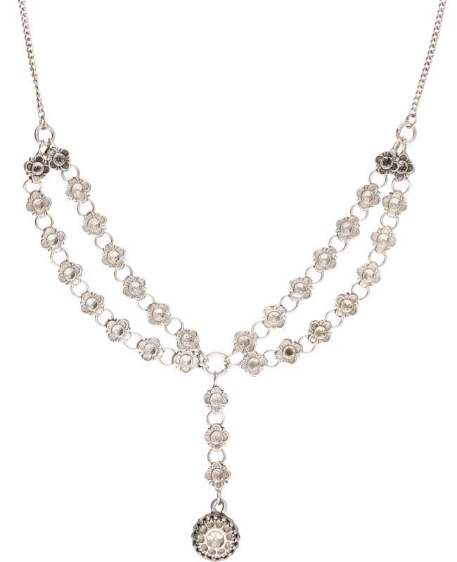 Vintage collier met hanger zilver - 835/1000.