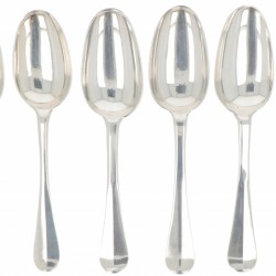 (9) Delig lot bestekdelen Frankrijk (18e eeuw) zilver.